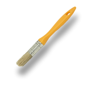 КР 40мм (круглая) светлая щетина, желтая пластмассовая ручка (10/720)