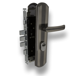 213L Комплект  врезного замка б/ц для стальных дверей (Левый)  (12)