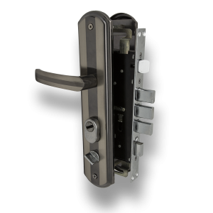 213R Комплект врезной замка б/ц для стальных дверей (правый)  (12)
